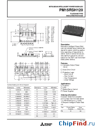 Datasheet PM15RSH120 manufacturer Mitsubishi